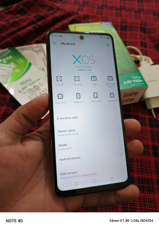 Infinix note 10 pro 8/128 complete box 1