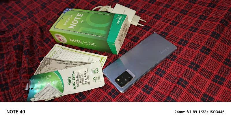 Infinix note 10 pro 8/128 complete box 6