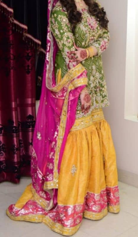 Mehndi bridal dress 1