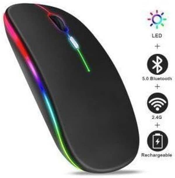 Computer, Laptops, LCD & Gaming Bluetooth RGB Mouse 2