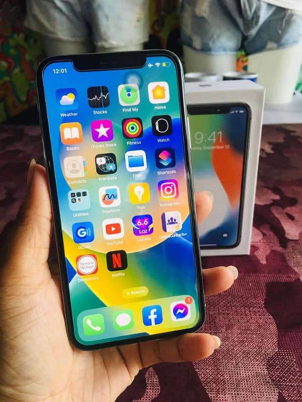 Iphone x 256GB Pta approved 0343-6193635 whatsapp number 1