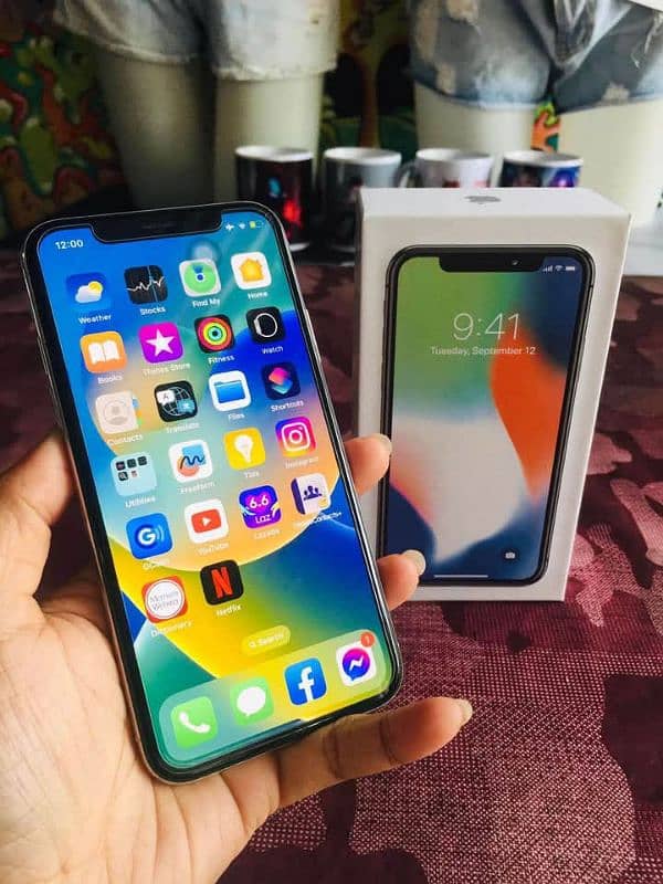 Iphone x 256GB Pta approved 0343-6193635 whatsapp number 1