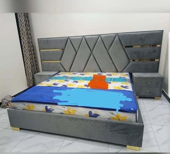 Double bed /side table/furniture/king size bed/wooden bed/dressing 5