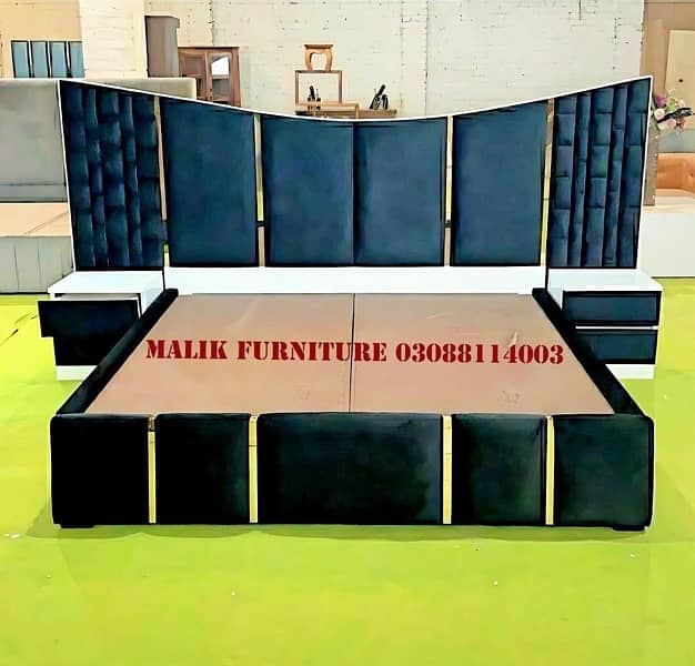 Double bed /side table/furniture/king size bed/wooden bed/dressing 17