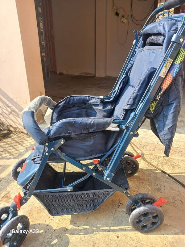 Baby Pram in blue color 1