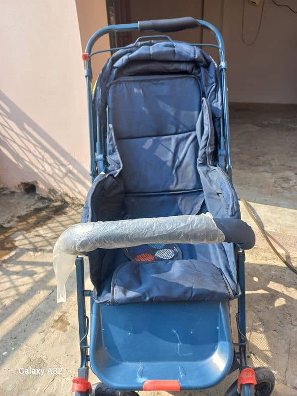 Baby Pram in blue color 5