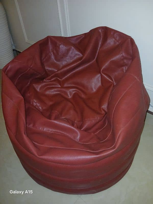 leather bean bag 0