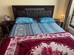 King Size Bed With Sides Tables, Dressing Table & Mattress