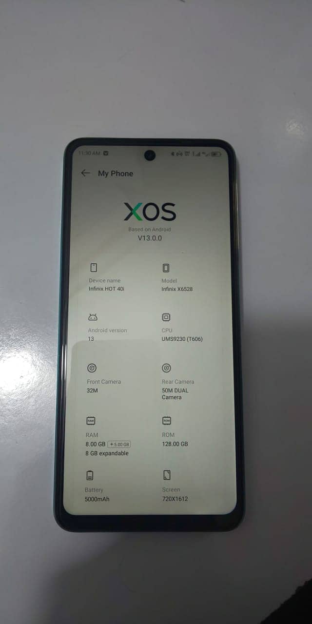 Infinix hot 40i ram 8+8/128 8