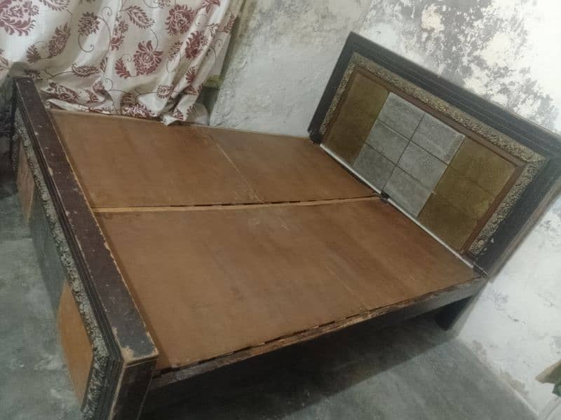 wooden double bed 4