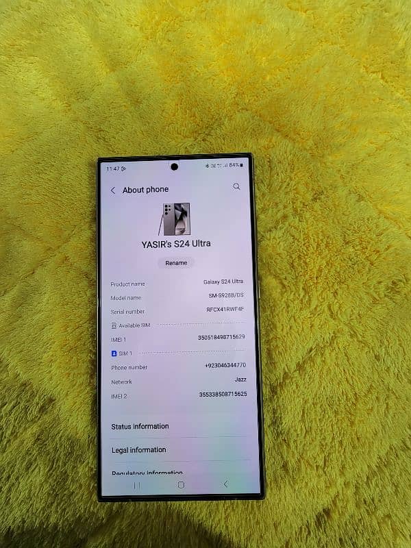 samsung S24 ultra non pta sim chal rhi hai factory unlock 12GB 256GB 2
