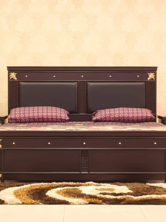 King Size Bed - Double Bed - Chinioti Bedset - Bed Dressing Side Table 7