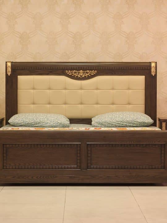 King Size Bed - Double Bed - Chinioti Bedset - Bed Dressing Side Table 9