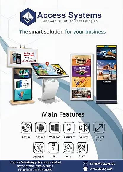 Digital Kiosk Touch-Digital Standee-Touch LED-Smart Touch WhiteBoard 2