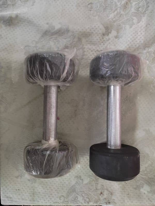 2 Dumbbells Good Quality Like New at Throw Away Price 0