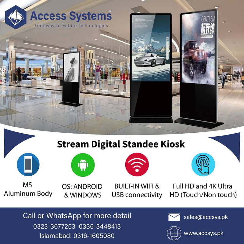 Digital Kiosk-Digital Standee- LED-Smart Touch WhiteBoard 0335-3448413 11