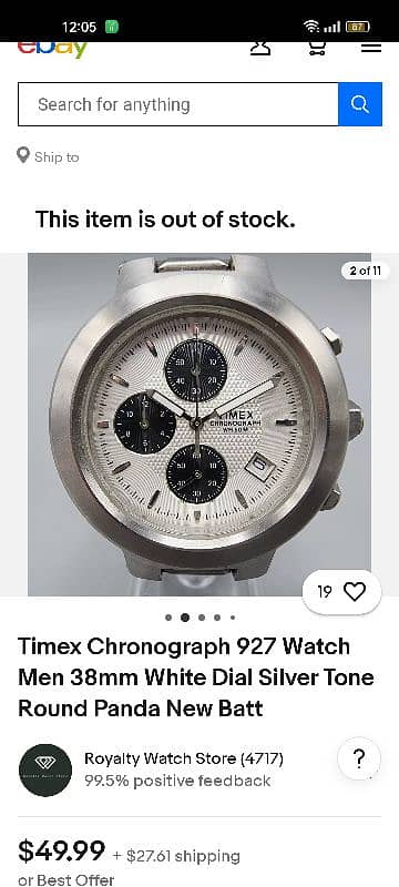 Timex chronograph wr 50 m 3