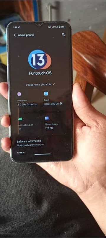 vivo y33s 8/128 7