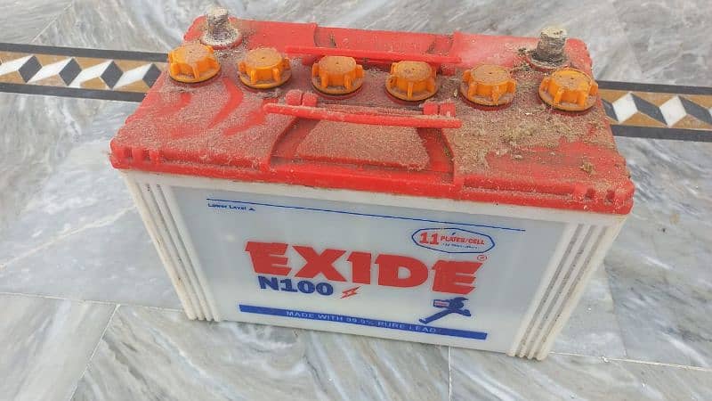 Only 1 month use 11 plate battrey Exide company jisko chaye rabta kre 0