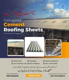 Fiber Cement Corrugated Sheets/Roofing/Dairyfarm/Shed/Warehouse/Cattle