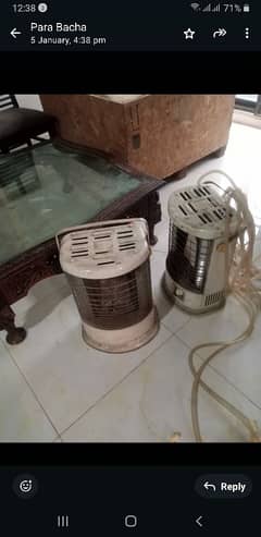 2 gas heater. dawlance washing with spinner n refrigerator urgent sale