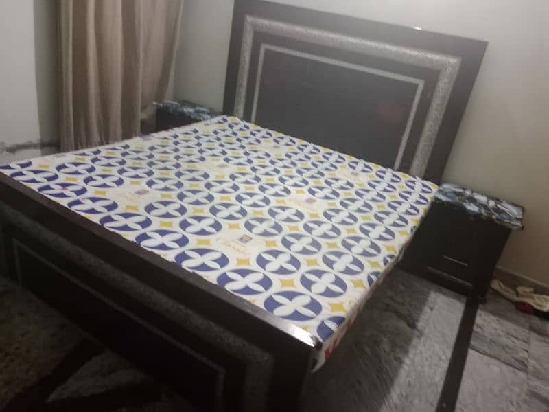 Master Bed with Mattress with Side Tables 1