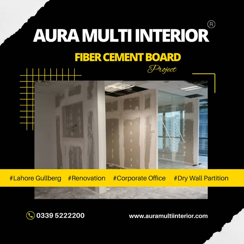 FIBER CEMENT BOARD/GYPSUM BOARD/PARTITION/GLASSWOOL/INTERIOR/EXTERIOR 2