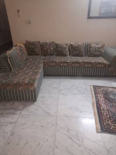 L shape sofa set