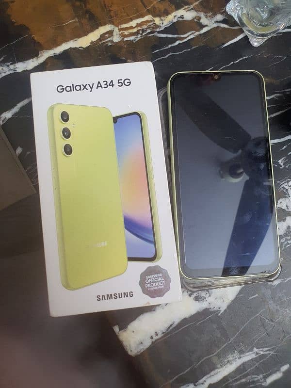 samsung galaxy A34 5g 8gb 256gb official PTA approved 0