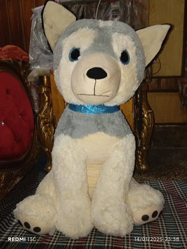 Stuffed  Toy Husky Dog 1