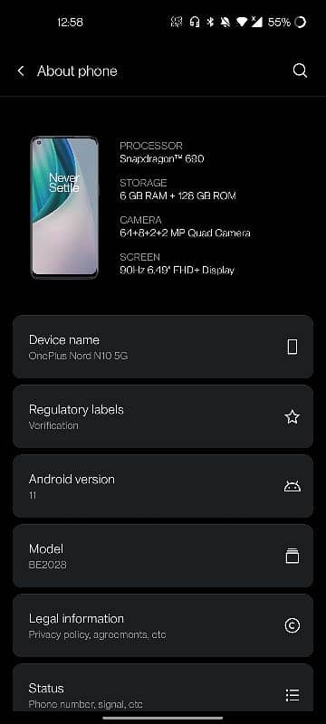 ONEPLUS Nord N10 5G 6/128 7