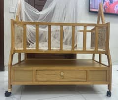 Baby cot with swing