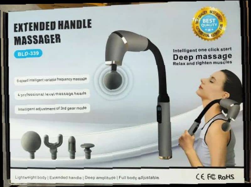 Cordless Handheld Back Massager Deep Tissue Vibrating Massager 1