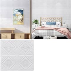 3D Adhesive Water Proof Foamic Wallpaper Wall Background Panel Sticke