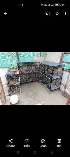 4 portion  2 Cages