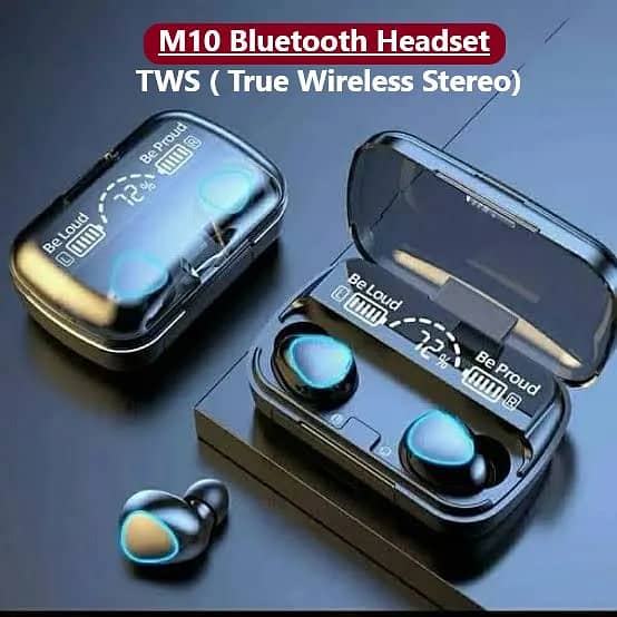 M10 Airpods TWS (True Wireless Stereo) Airbuds Bluetooth Earbuds Dual 5