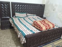 king Size bed with side tables and dressing with 6 drawers