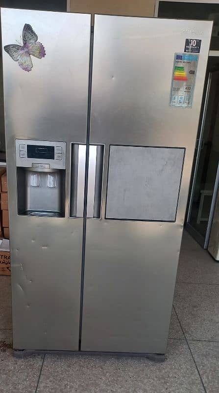 Samsung dobul door fridge for sale Reasonable price Good Conditione 9