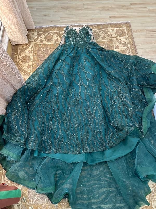 Beautiful green bridal dress from UAE 2