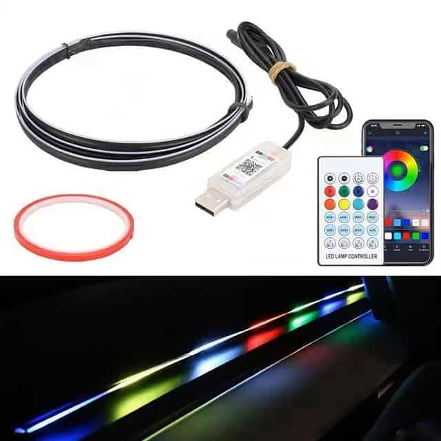 Multi-Color LED Strip Light for Car Interior 3