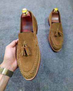 Suede Tussel Loafers For Men