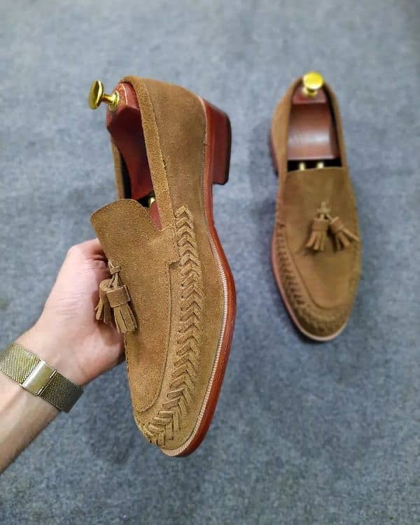 Suede Tussel Loafers For Men 2