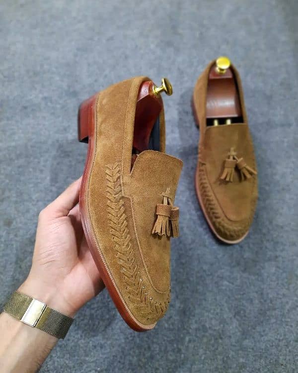 Suede Tussel Loafers For Men 6