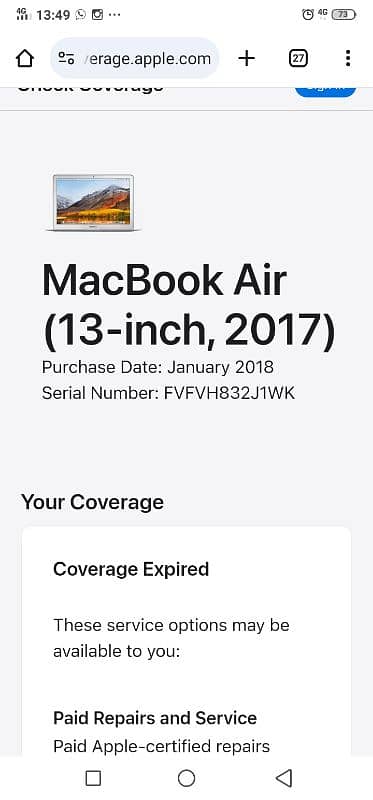 MacBook Air 13 inch 2017 2