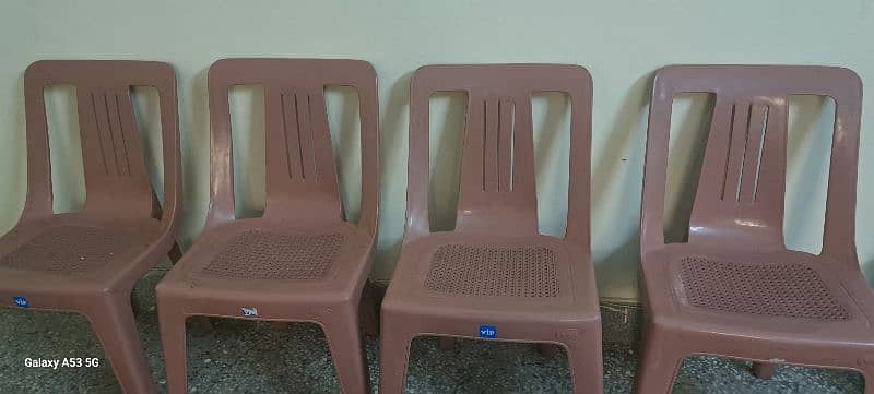 plastic chairs  used only few months 0