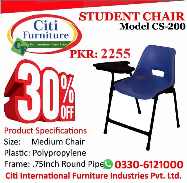 STUDY CHAIR, SCHOOL FURNITURE, COLLEGE UNIVERSITY FURNITURE 0