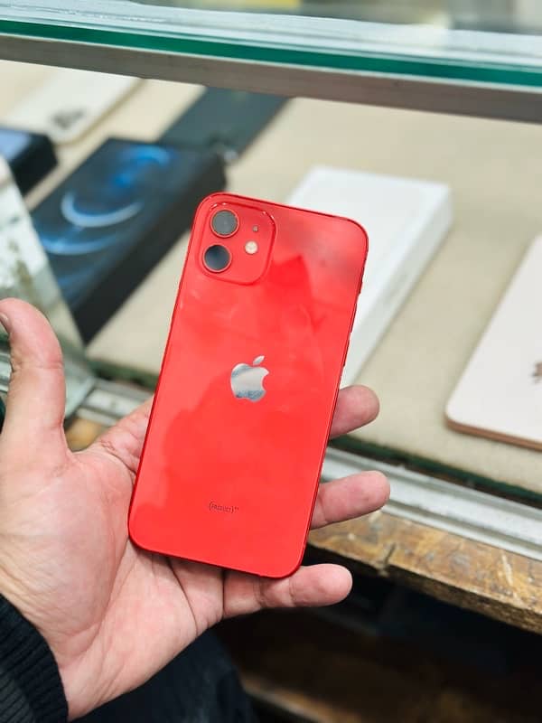 i phone 12 256gb PTA APPROVED Red colour 0