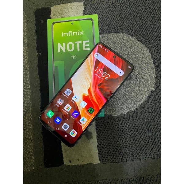 brand New pinpak infinix note 10 pro 8-128 full box finger b ok he 1