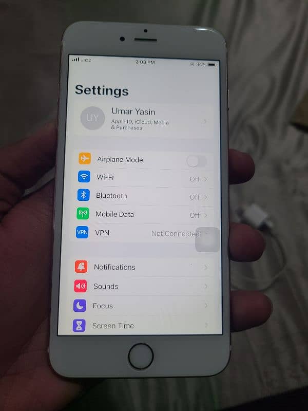 Iphone 6s plus 64 GB PTA 4