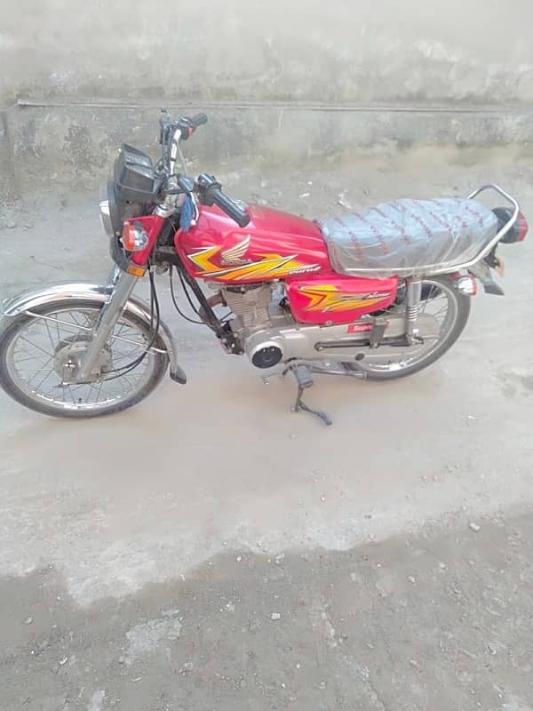 125 Bike red colur 7